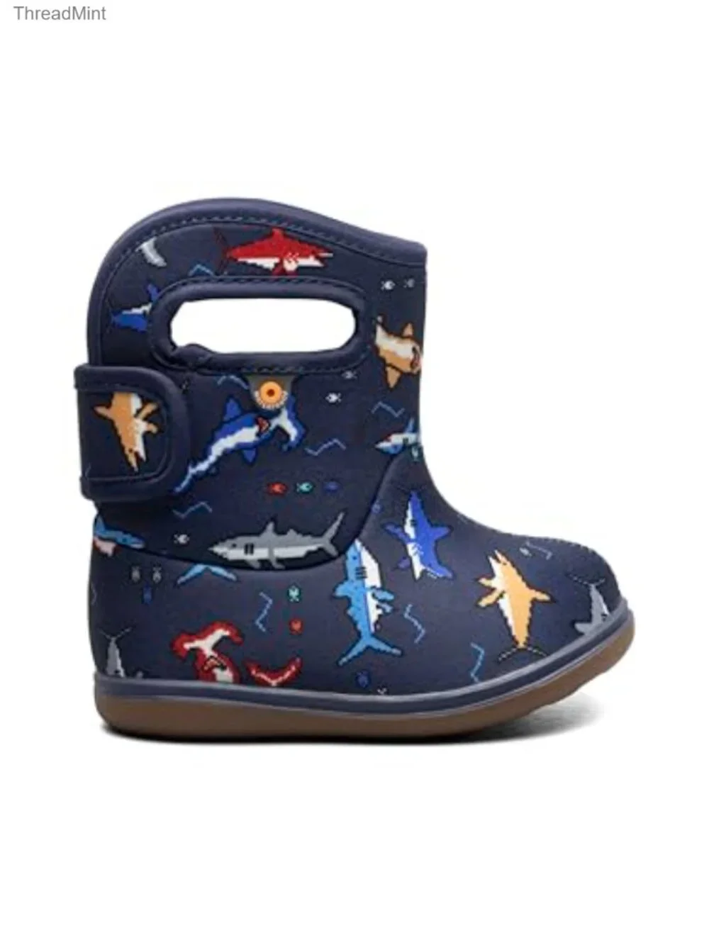 Waterproof Kids Snow Boots with Faux Fur Lining, Hook & Loop Closure, Calf